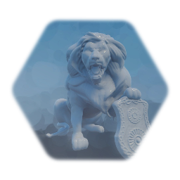 Marble Lion Statue