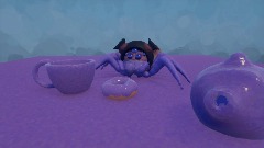 Undertale Muffet with a Tea Set