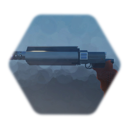 Laser pistol with foldable barrel