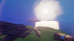 Evening island  scene