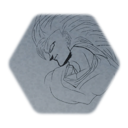 Ssj3 art from dragon ball z buu saga