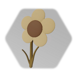 Chocolate button flower
