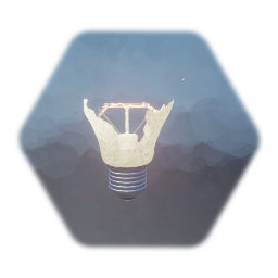 Broken Incandescent Light Bulb