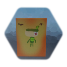 Iota staring at sunset Painting