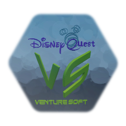 DisneyQuest Venture Soft logo 3D