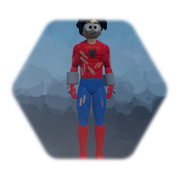 Nour Ashraf As Spiderman Battle Damaged Version