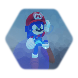 Modern Sonic in Mario Costume