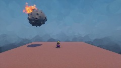 Wario gets crushed by a meteor and dies