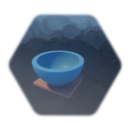 Blue Plastic Bowl