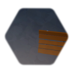 Simple Wood Park Bench