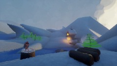 Wild Winter Squirrel Scene