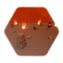 Burning City Arena (Godzilla Monster Combat)