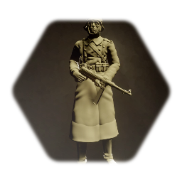 Ww2 german soldier wool trench coat (unpainted) (Wip)