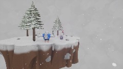 Sans and toriel in snowdin forest