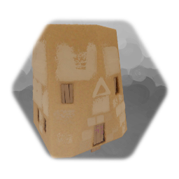 Tall Ancient Adobe Building