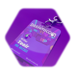 Remix of #DreamsCom21 Lanyard Template