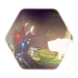 Godzilla crack08 vs Cartoon cat