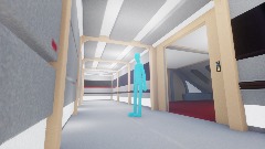 Test - Star Trek TNG - corridor and crew quarter - red alert