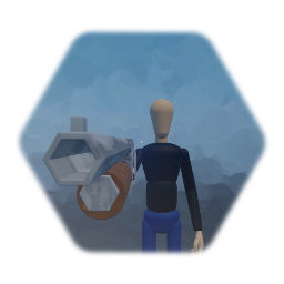 First person shooter (retro single barrel pump shotgun)