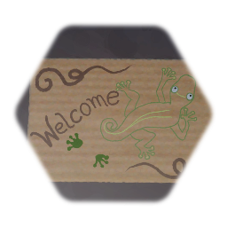 Unexciting Welcome Gecko Doormat