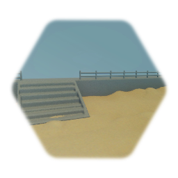 Beach steps & railing