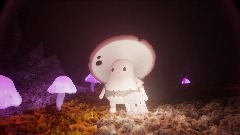 Mushroom Warrior in a Cave