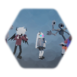 fnfのキャラクターで遊んでみた。