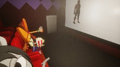 Parappa and the gang watching spiderman