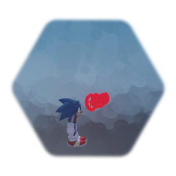 Sonic with red rings