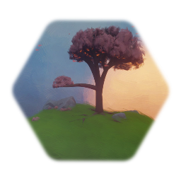 Spring Blossoms Over Sunset