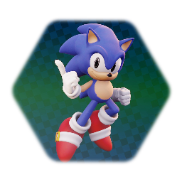 Classic Sonic The Hedgehog Stylized
