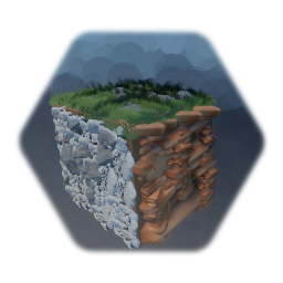 6 sided cube - rocks