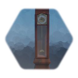 Old Grandfather Pendulum Clock