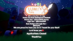 Lumi's Tale - Applications Closed