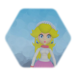 Peach Christmas outfit