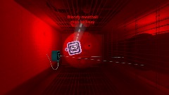 Bloody meatball man hallway