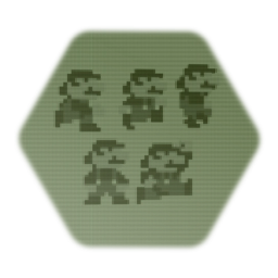 Super Mario Land - Big Mario sprites