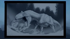 Allosaurus Attack painting