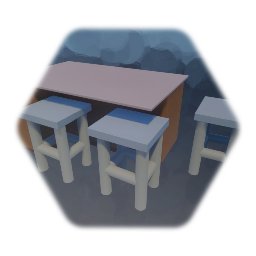 Counter and Stool Set