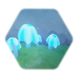 Glowing mushrooms
