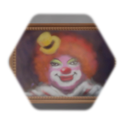 creepy-ass clown portrait