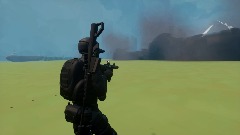 Soldier POV City destruction Gojira 1954