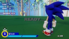 Sonic free for all run(go to the huge ring to end)