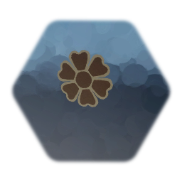 Brown Flower Sticker