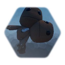 Sackboy but he have two heads and goes crazy