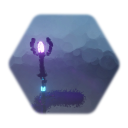 God of Darkness Hand with a Staff