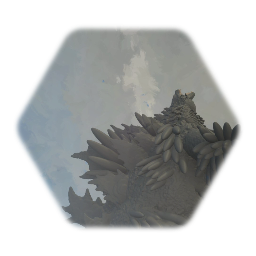 Stylized godzilla