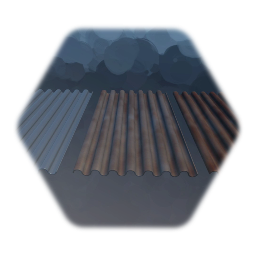corrugated metal sheet