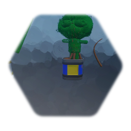 Arbusto en forma de Ñuñeco