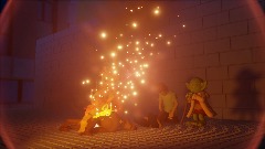 Yoda and Shaggy dispose of the evidence in an alley.